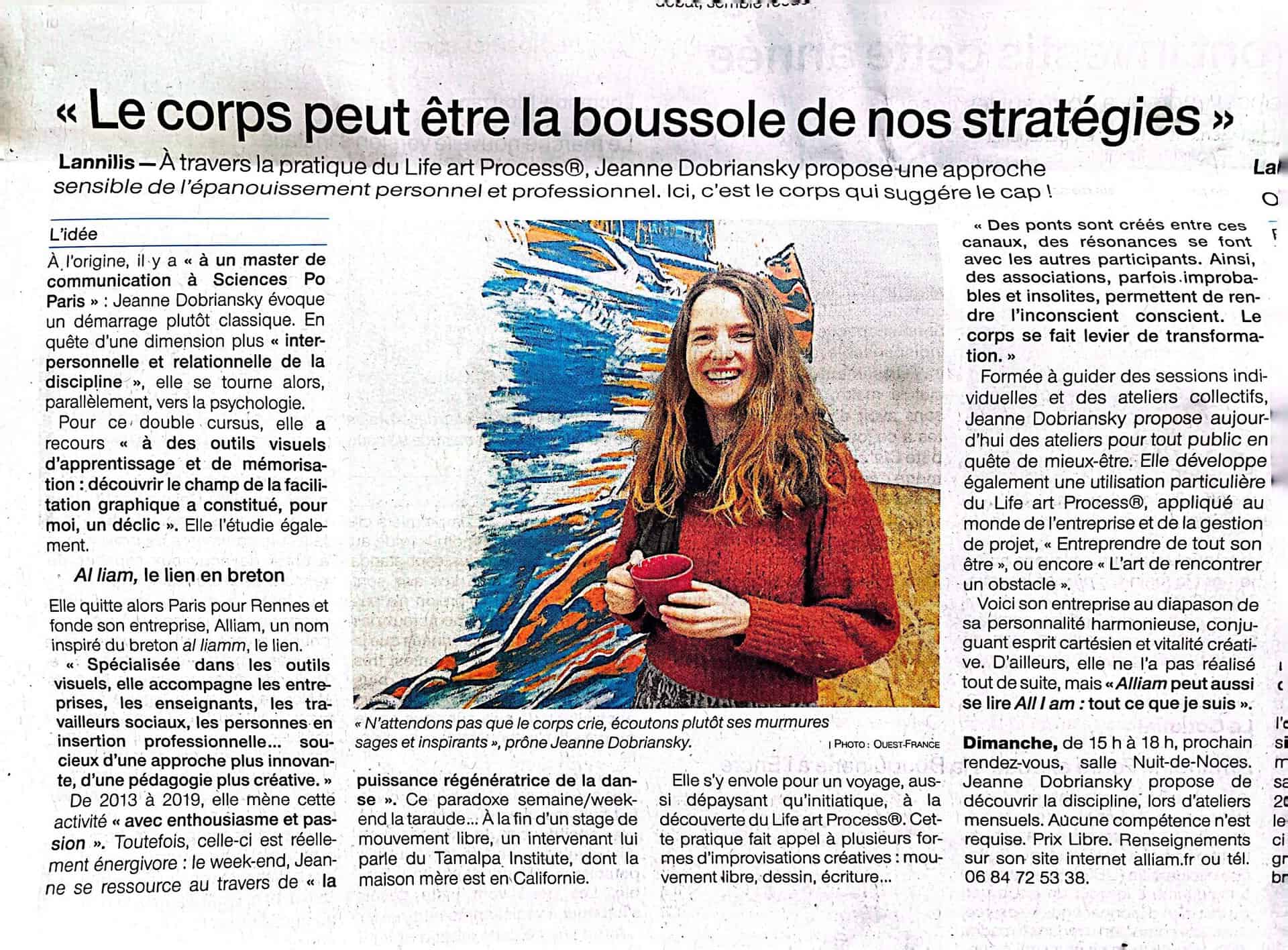article alliam ouest france 26 mars